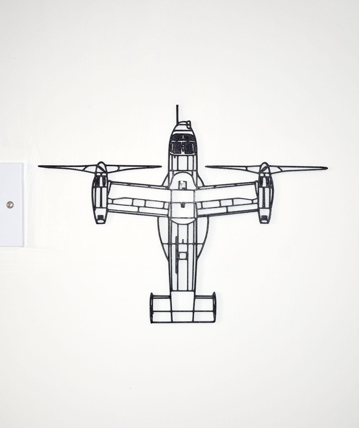 Bell-Boeing V-22 Osprey tiltrotor military transport Wall Art - (20cm-45cm span)