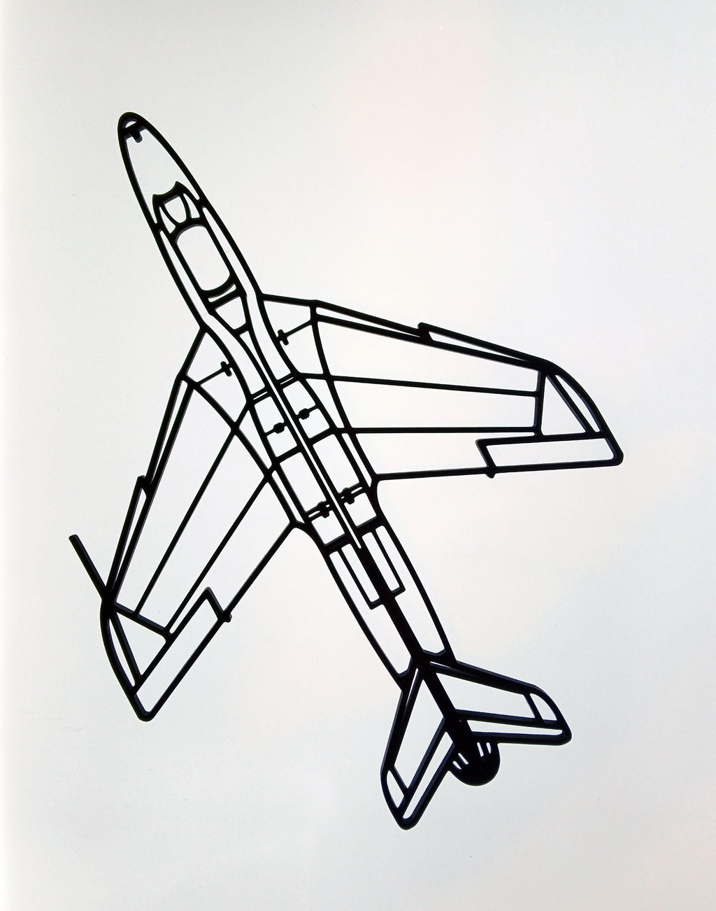 Hawker Hunter F.6 Jet Fighter Wall Art - 20cm to 45 in length