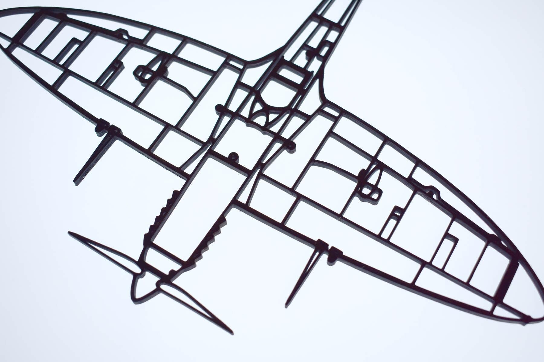 RAF, Supermarine Spitfire Mk.IX Fighter Aircraft Wall Art - (20cm-40cm span)