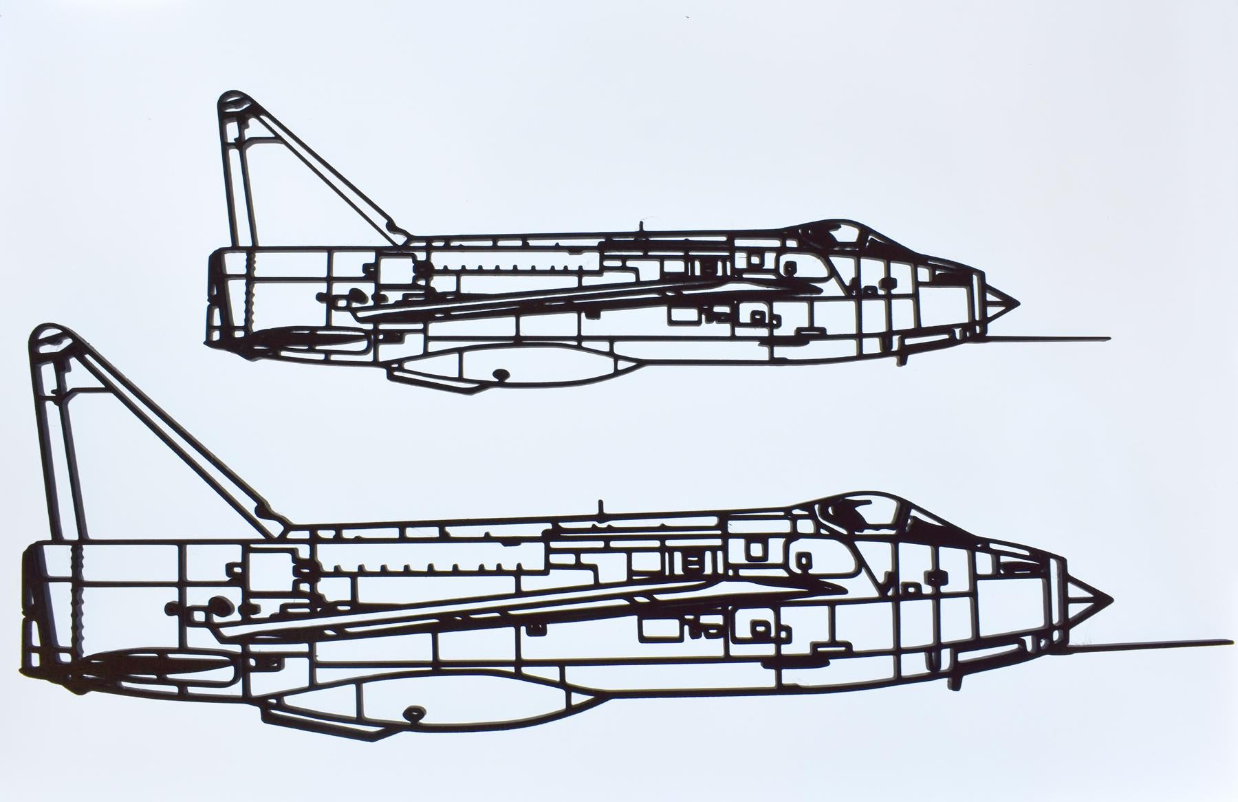 English Electric Lightning F.1 (Side View) Cold War RAF Jet Fighter Wall Art (20-45cm)