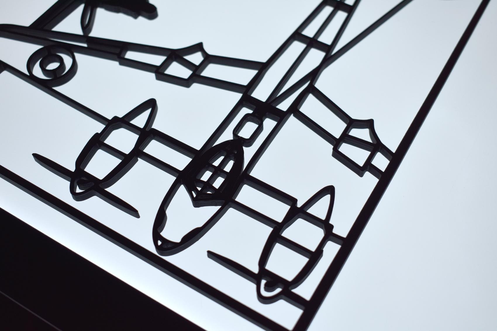 de Havilland Mosquito Bomber Three-View Wall Art