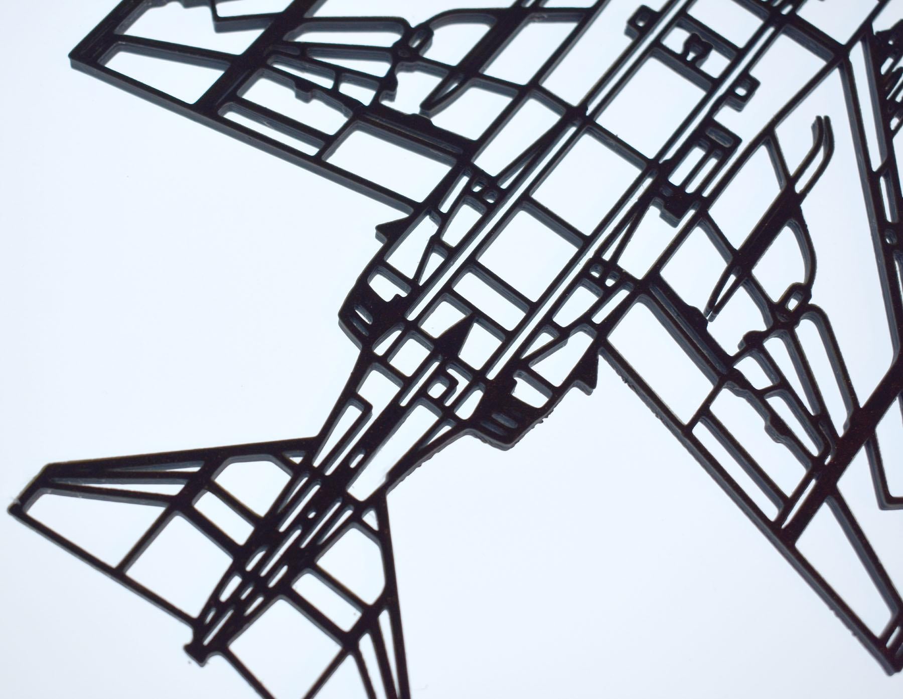 McDonnell Douglas Phantom FGR.2 Jet Fighter Wall Art - 20cm-45cm in length