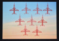 3D Printed Red Arrows Hawk T.1 (9 Aircraft), DIY Formation Wall Art Bundle