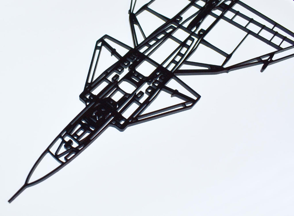 3D Printed Saab Viggen Jet Fighter Wall Art - (20cm to 45cm in length)