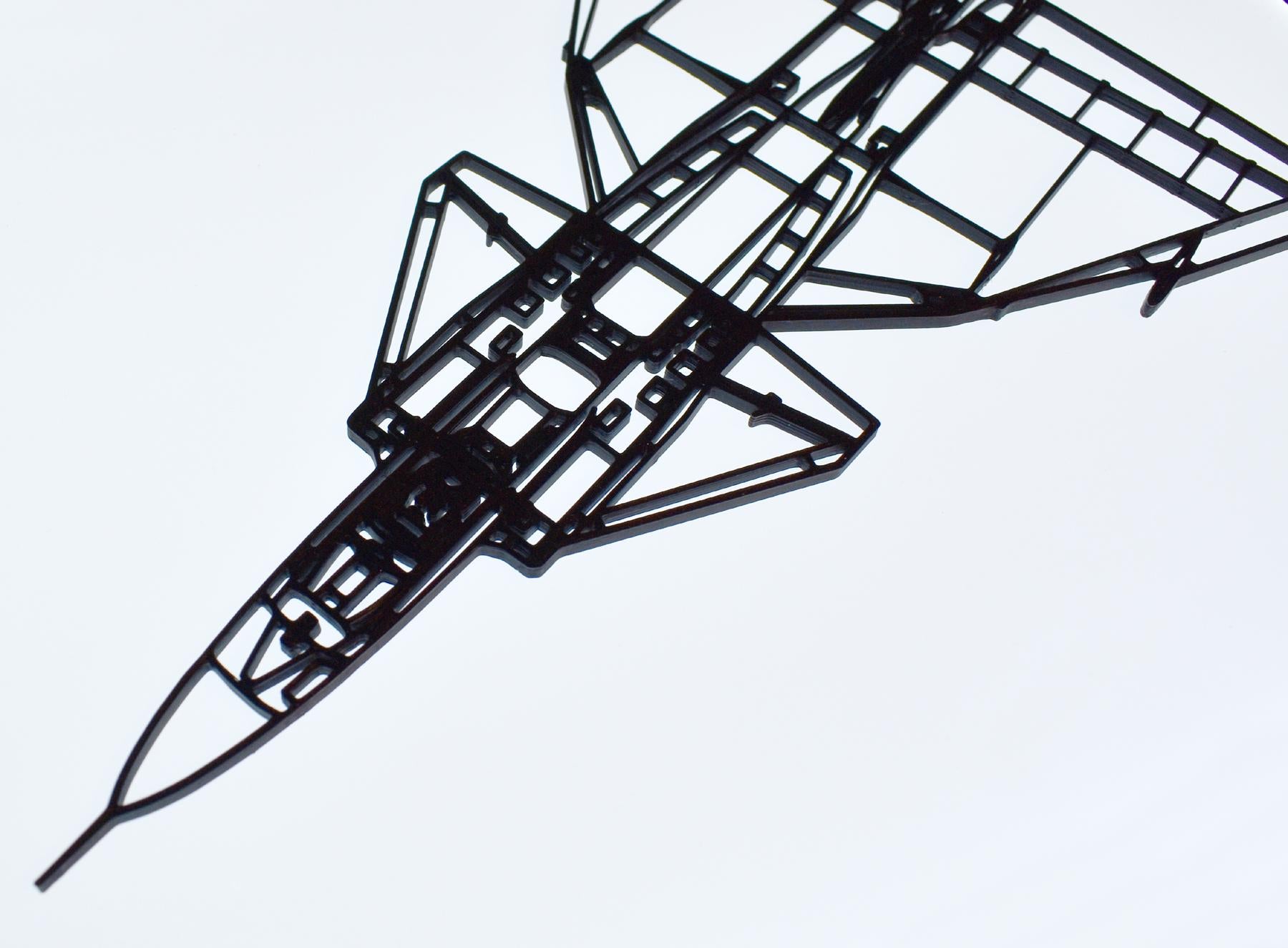 3D Printed Saab Viggen Jet Fighter Wall Art - (20cm to 45cm in length)