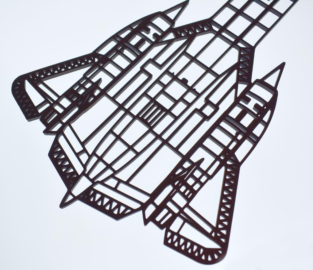 Lockheed SR-71A Blackbird Aircraft Wall Art - (20 to 45cm long)