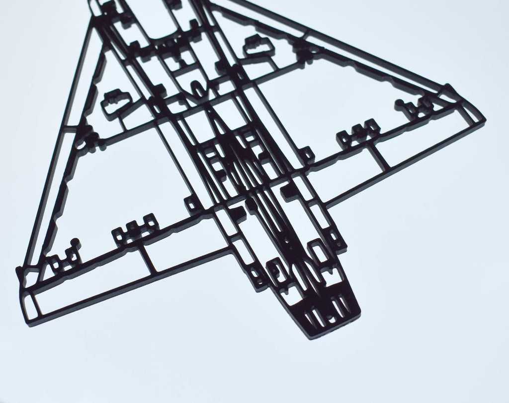 Dassault Mirage 2000 Fighter Jet Wall Art - (20cm to 45cm in length)